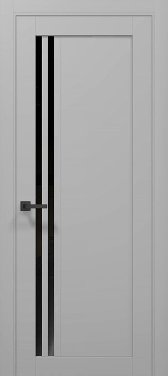 Ușă T11 Gri Mat – Design Vertical Dublu, Minimalist / Tetra- Carlo Porte www.olivy.ro