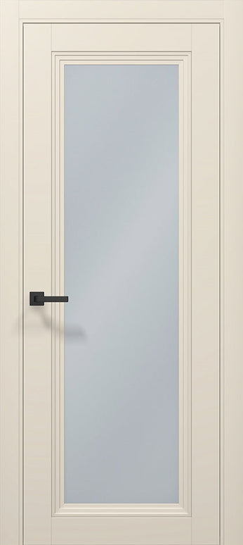 Ușă T13 Negru Mat cu Sticlă Sablata – Design Clasic-Modern - Tetra / Carlo Porte www.olivy.ro