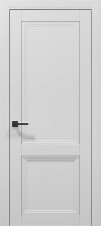 Ușă T14 Gri Mat – Design Clasic cu 3 Panouri Frezate / Tetra- Carlo Porte www.olivy.ro