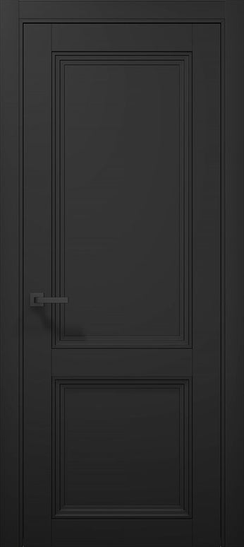 Ușă T14 Gri Mat – Design Clasic cu 3 Panouri Frezate / Tetra- Carlo Porte www.olivy.ro