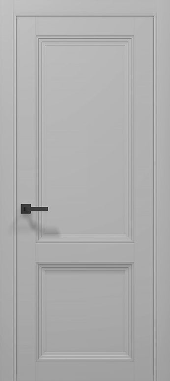 Ușă T14 Gri Mat – Design Clasic cu 3 Panouri Frezate / Tetra- Carlo Porte www.olivy.ro