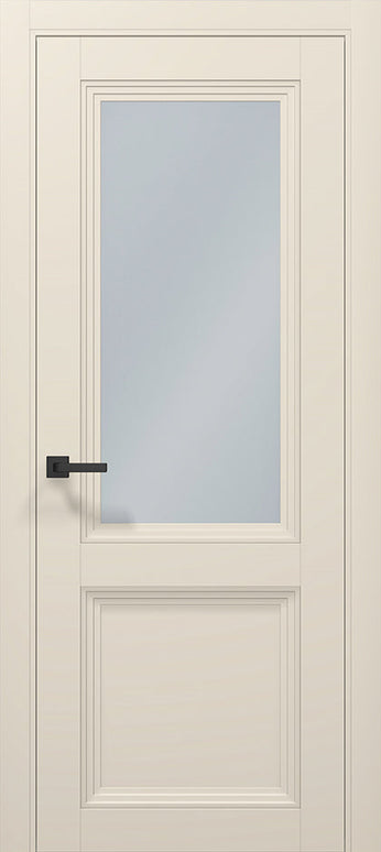Ușă Interior T15 cu Geam Mat Satinat și Panou Frezat / Tetra-Carlo Porte www.olivy.ro