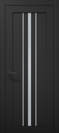 Ușă T03 Alb Mat sau Negru Mat – Design Vertical Triple Line, Toc Reglabil Inclus (Pe Comandă) - Tetra /Carlo Porte