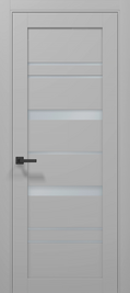 Ușă T05 Gri Mat – Design Tehnic cu Linii Orizontale, Toc Reglabil Inclus (Pe Comandă) - Tetra/Carlo Porte