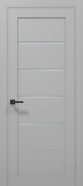 Ușă T07 Gri Mat – Design Orizontal cu 4 Segmente, Toc Reglabil Inclus (Pe Comandă)/ Tetra- Carlo Porte