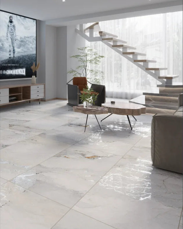GRESIE FLAKES CARVING WHITE 60X120 www.olivy.ro