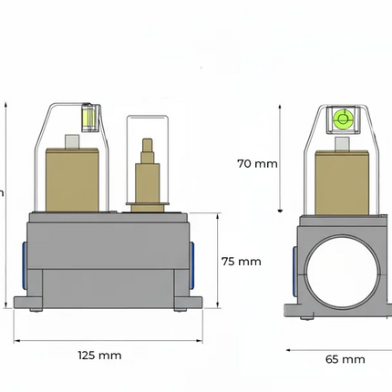 Set duș încastrat 2 funcții – finisaj negru mat, design modern din alamă solidă