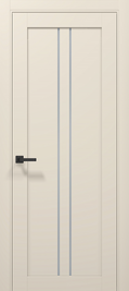 Ușă T02 Alb Mat cu Toc Reglabil – Design Vertical Negru Contrast, Pe Comandă - Tetra Carlo Porte