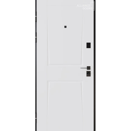 Usa intrare Torino (Soft touch maro / alb mat)