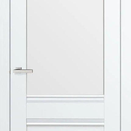 Ușă interior Valencia G White Silk Mat-Sticlă satinată