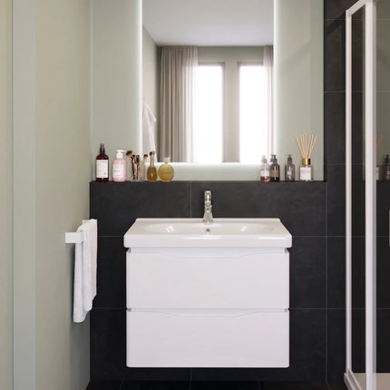 Mobilier de baie suspendat Venice, Alb (City)