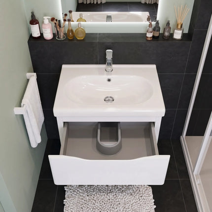 Mobilier de baie suspendat Venice, Alb (City)