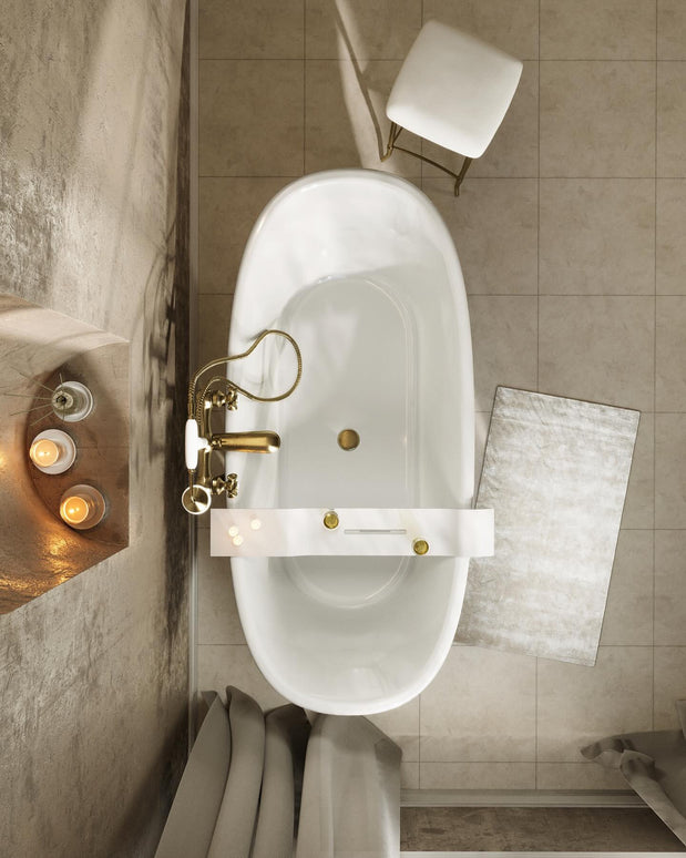 Suport pentru cadă Venice, Alb Miraggio