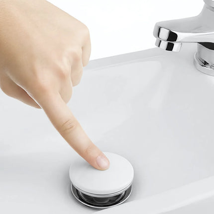 Ventil click-clack, ceramic, G1¼, finisaj alb