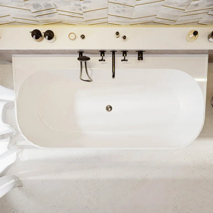 Cadă din compozit albă lucioasă Maddalena Miraggio