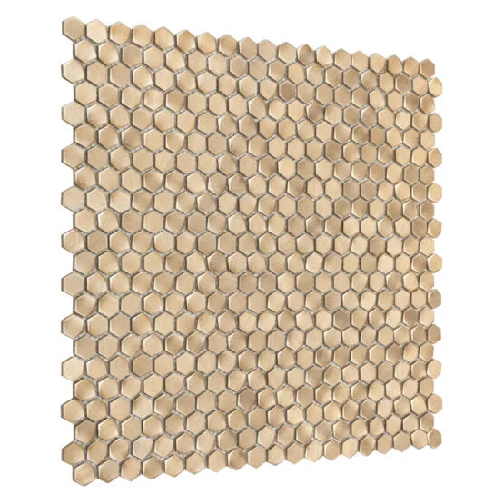 Mozaic Allumi Gold Hexagon 14 30×30