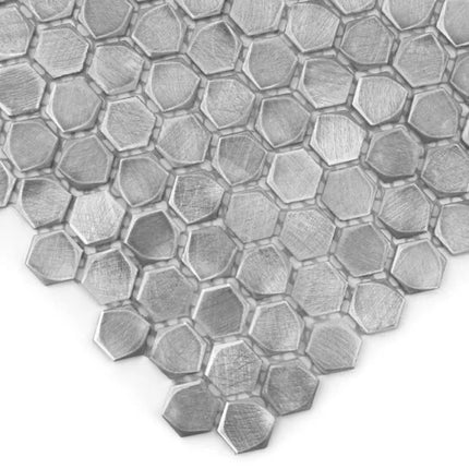 Mozaic Allumi Silver Hexagon 14 30×30