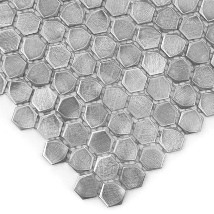 Mozaic Allumi Silver Hexagon 14 30×30