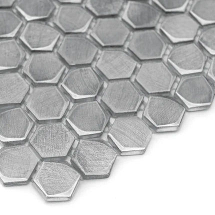 Mozaic Allumi Silver Hexagon 14 30×30