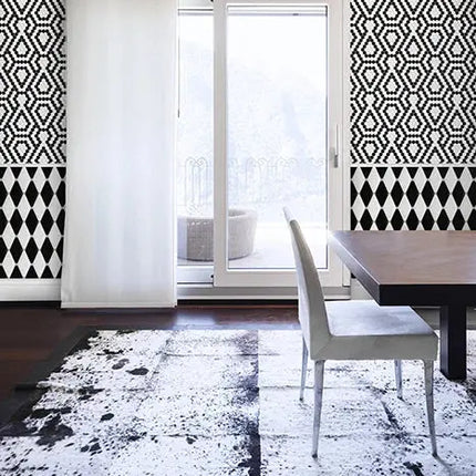 Mozaic Mini Hexagon B&W Lace 26×30 www.CasaDeco.ro
