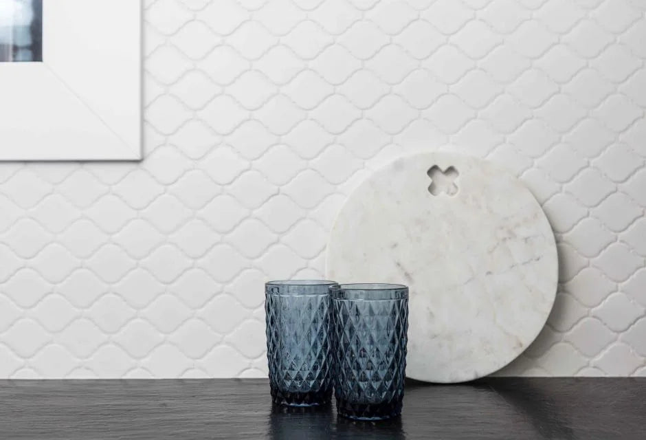 Mozaic Mini Arabesco White 7,8×7,4