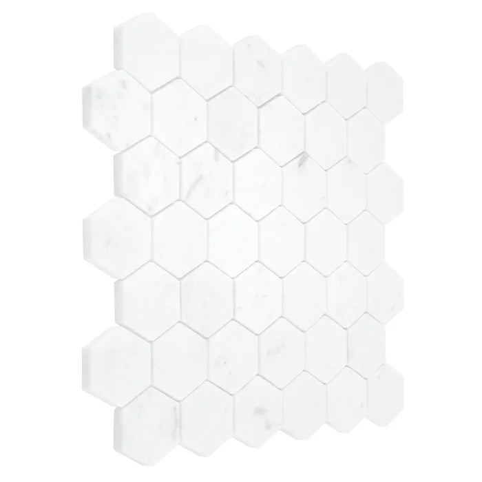 Mozaic Carrara White Hexagon 48 29,8x30,2