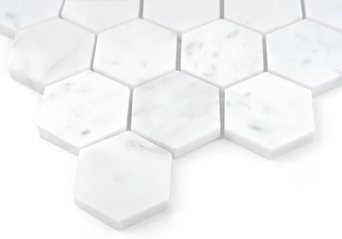 Mozaic Carrara White Hexagon 48 29,8x30,2