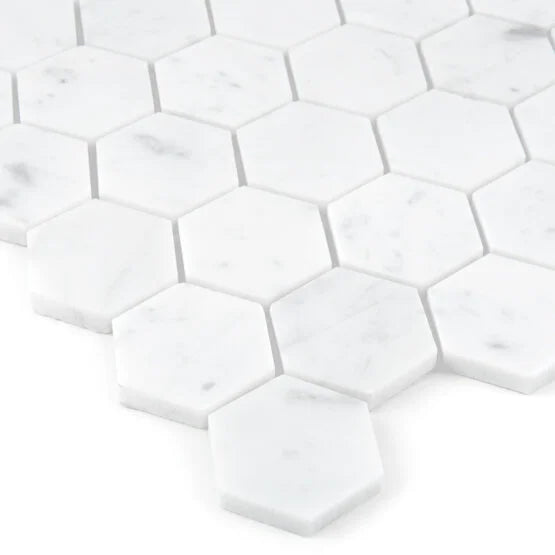 Mozaic Carrara White Hexagon 48 29,8x30,2