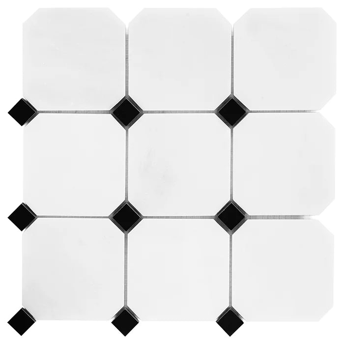 Mozaic Pure B&W Octagon 100 30,5×30,5