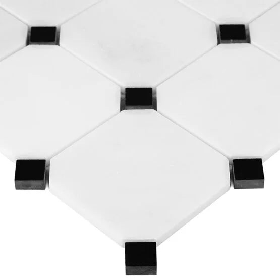 Mozaic Pure B&W Octagon 100 30,5×30,5