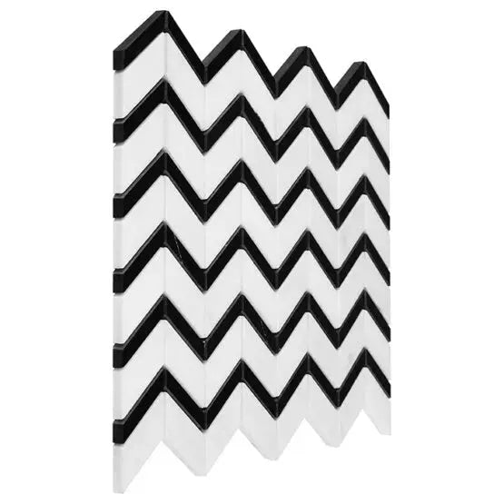 Mozaic Pure White Chevron mix 31×30,5 www.CasaDeco.ro