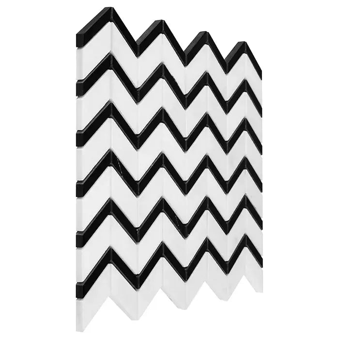 Mozaic Pure White Chevron mix 31×30,5 www.CasaDeco.ro