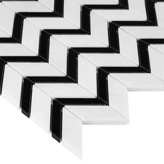 Mozaic Pure White Chevron mix 31×30,5 www.CasaDeco.ro