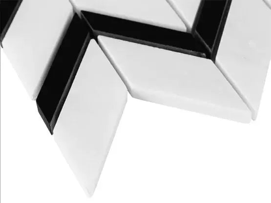 Mozaic Pure White Chevron mix 31×30,5 www.CasaDeco.ro