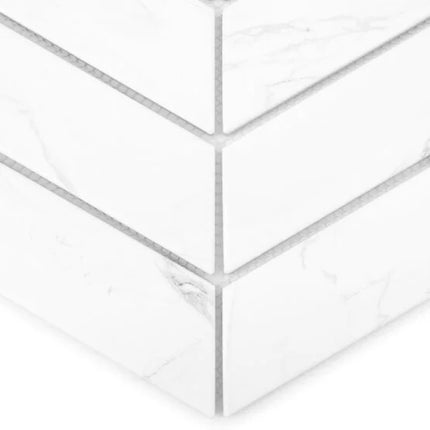 Mozaic Royal Chevron Carrara mat 31,8×22,4
