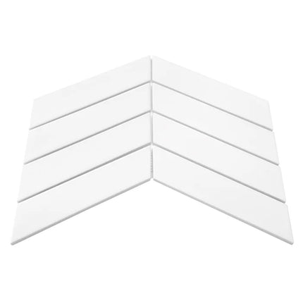 Mozaic Royal Chevron White 31,8×22,4