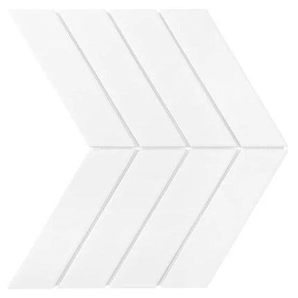 Mozaic Royal Chevron White 31,8×22,4