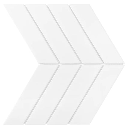 Mozaic Royal Chevron White 31,8×22,4