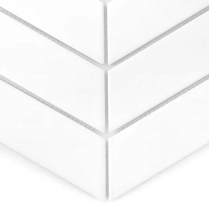 Mozaic Royal Chevron White 31,8×22,4