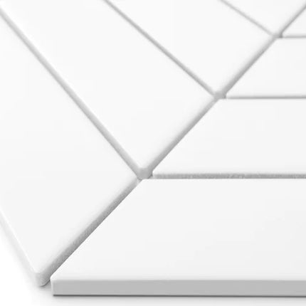 Mozaic Royal Chevron White 31,8×22,4