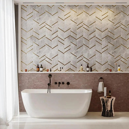 Cadă din compozit albă lucioasă Maddalena Miraggio