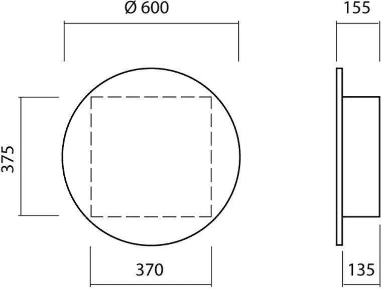 Oglindă BARCELONA, Alb Aqua Rodos