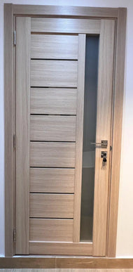 Ușă interior Deco 09 Latte Oak – complet echipată, cu toc reglabil Omis